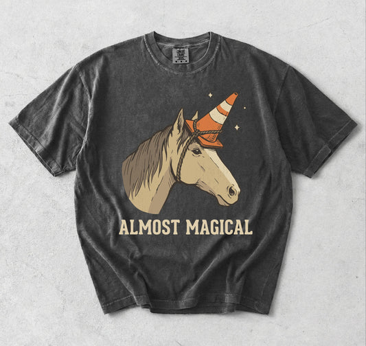 Almost Magical Comfort Colors® T-Shirt, Funny Horse Unicorn Shirt